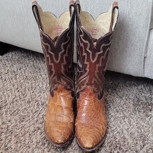 Boys Brown Justin Western Boots